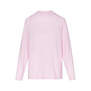 NWT SKIMS Boyfriend Long Sleeve Shirt XS Cherry Blossom